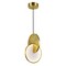 Cwi Lighting Tranche LED Mini Pendant With Brushed Brass Finish 1206P10-1-629 - alternate 1